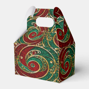 Ballotins Rouge Gold Green Noël boîte cadeau de Noël