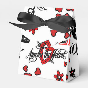 Ballotins Rouge noir blanc Valentine Motif Ballotin