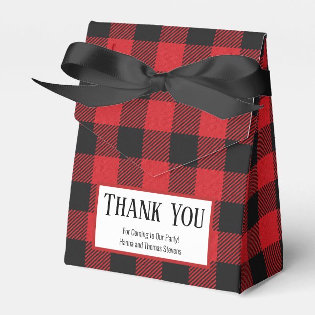 Ballotins Rouge noir Buffalo Plaid Russe Ballotin (Verso)