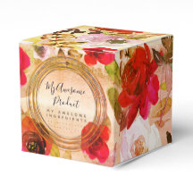 Rouge ocre jaune Floral Marque de produit