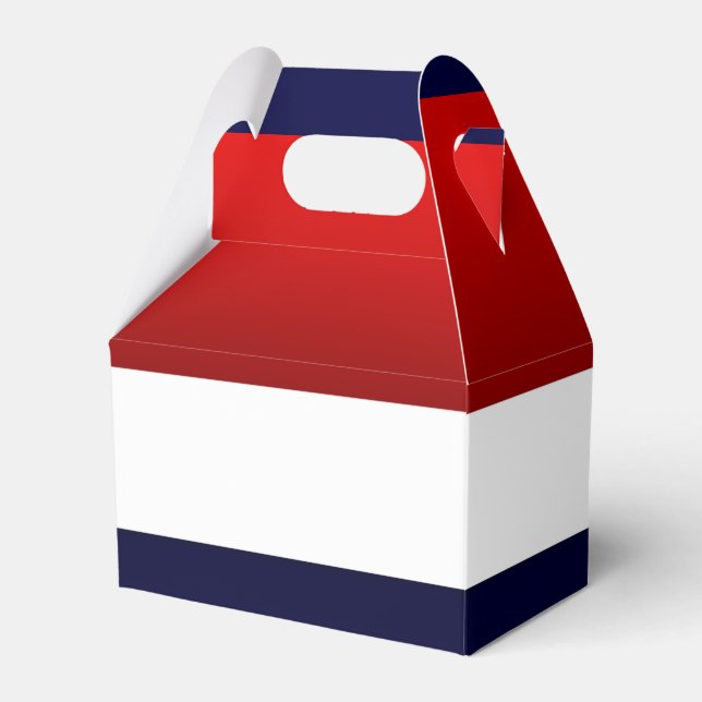 Ballotins Rouge patriotique blanc & bleu Design contemporain (Verso)