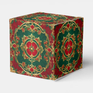 Ballotins Rouge Vert Décor Noël Boîte cadeau de Noël