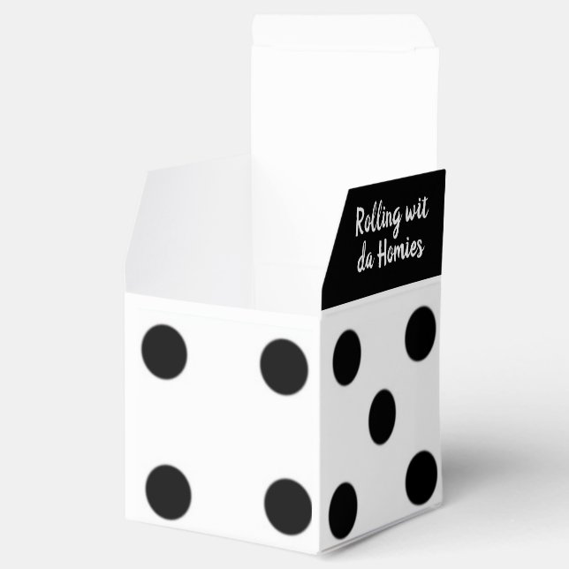 Ballotins Roulez les dés-noir et blanc Lucky Dice (Ouvert)