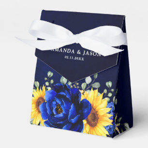 Ballotins Royal Blue Rustic Tournesol Moderne Floral Mariage