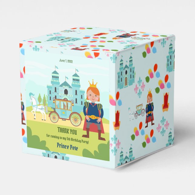 Ballotins Royal Prince Boy fête d'anniversaire (Verso)