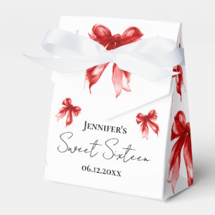 Ballotins Ruban Rouge Coquette Script Merci Sweet 16 