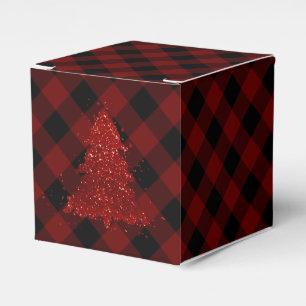 Ballotins Rustic Christmas Tree Buffalo Plaid Modern Checker