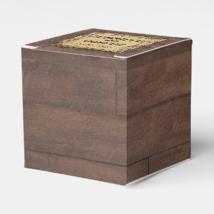 Ballotins Rustic Country Grange Bois Beauté Mariage Favor Bo