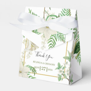 Ballotins Rustique blanc vert aquarelle Mariage or Floral