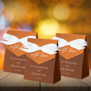 Ballotins Rustique Burnat Orange Simple Mariage d'automne