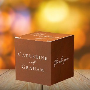 Ballotins Rustique Burnt Orange Automne Mariage Merci