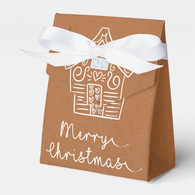 Ballotins Rustique Cute Gingerbread Maison Brown cadeau de N (Verso)