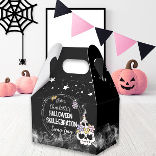 Ballotins Sac à cadeaux Favor Box Halloween skull-ebrations