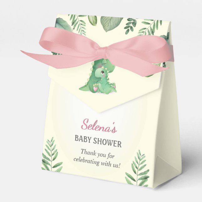 Ballotins Sac cadeau pour fille Dinosaur Baby shower Sprinkl (Verso)