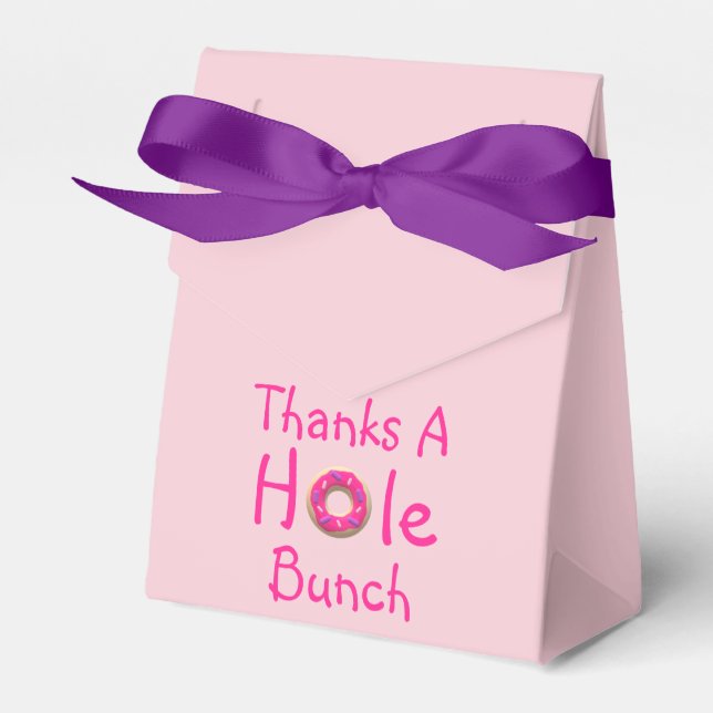 Ballotins Sac Favour Merci Donut Party (Verso)