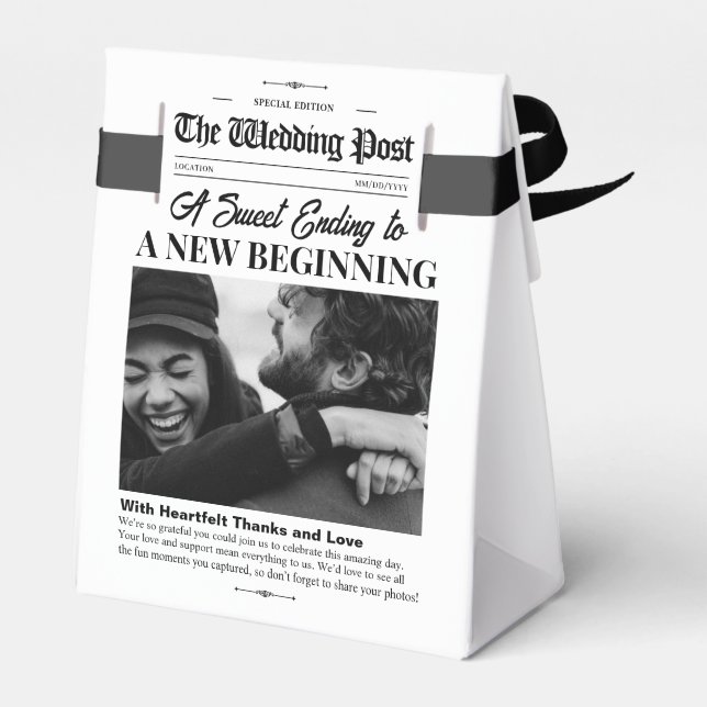 Ballotins Sacs-cadeaux pour les boîtes de mariage Mariage jo (Arrière)