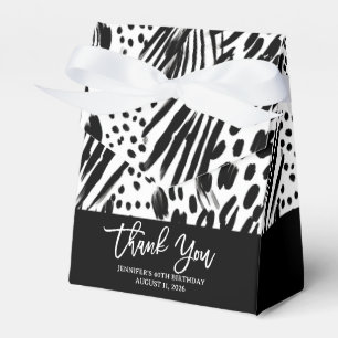 Ballotins Safari Animaux à la fourrure Motif noir et blanc