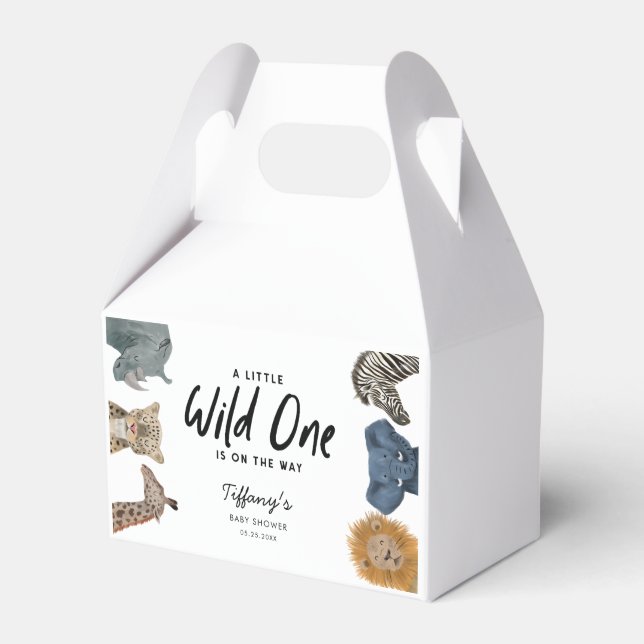 Ballotins Safari Animaux Wild One est sur le chemin Baby sho (Verso)