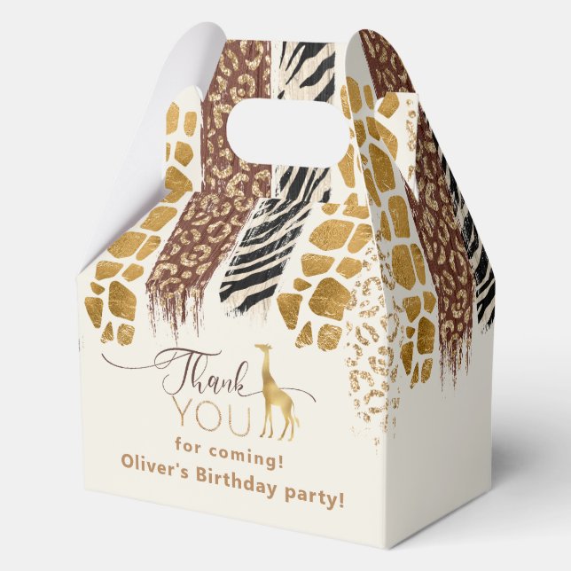 Ballotins Safari Wild un poster de animal anniversaire (Recto)