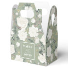 Sage Green Chinoiserie Oiseaux Fleurs Mariage