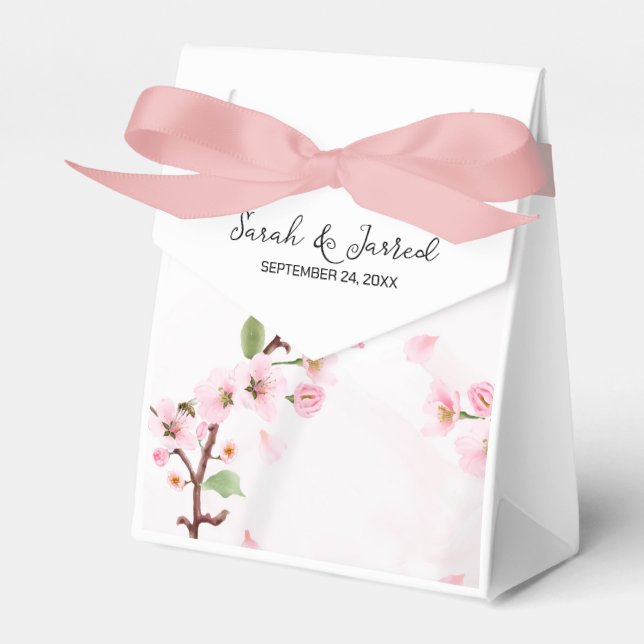 Ballotins Sakura Japonaise Fleur de cerisier Mariage asiatiq (Verso)