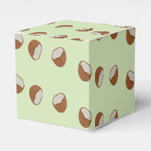 Salles de noix de coco motif sur vert