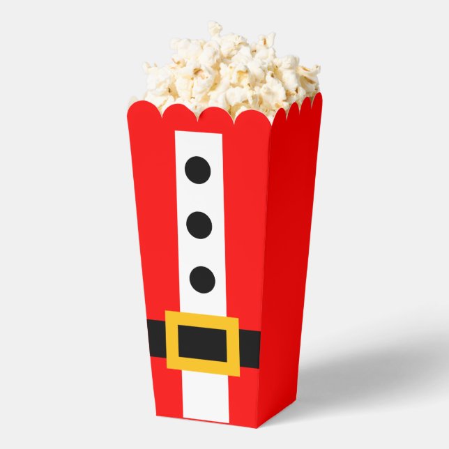 Ballotins Santa Belt Popcorn Favor Box (Sauté)