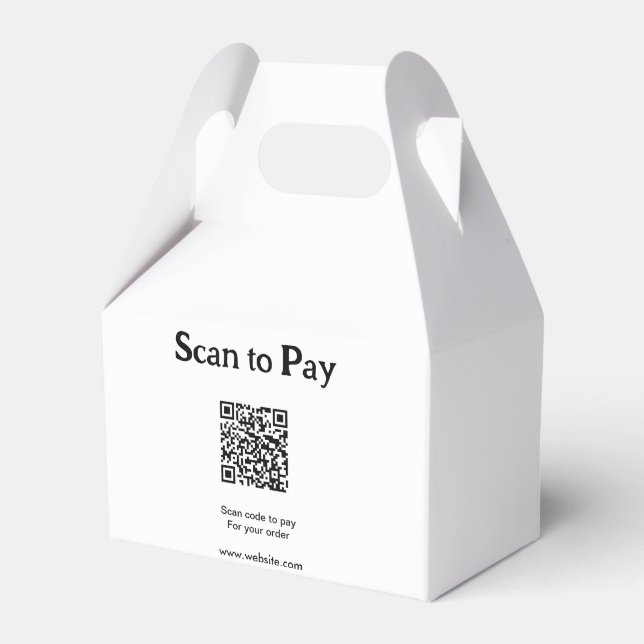 Ballotins Scanner pour payer la commande QR code ajouter un  (Verso)