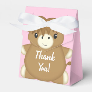 Ballotins Scottish Highland Baby shower de vache rose