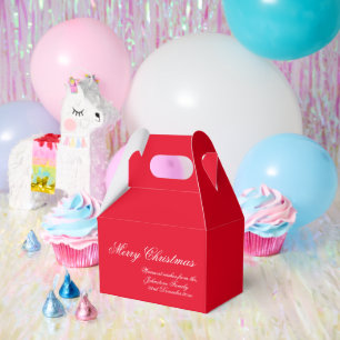 Ballotins Script classique de Noël élégant Nom de famille Ro