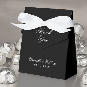 Ballotins Script de calligraphie simple Mariage noir