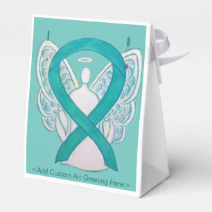 Ballotins Sensibilisation turquoise Ruban Angel Party Favori