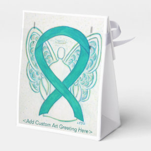 Ballotins Sensibilisation turquoise Ruban Angel Party Favori