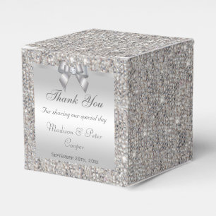 Ballotins Séquences d'argent glamour Bow Diamond