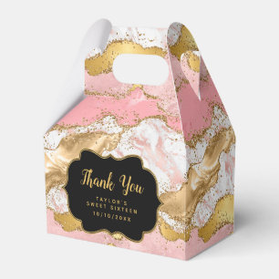 Ballotins Séquins rose or Agate Sweet sixteen Merci