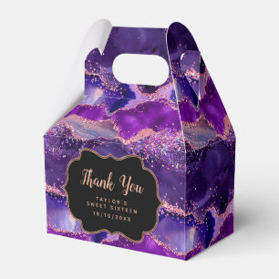 Ballotins Séquins rose violet Agate Sweet sixteen Merci