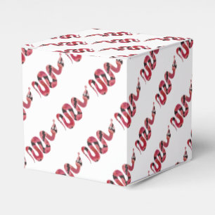 Ballotins Serpent noir et rouge Silhouette