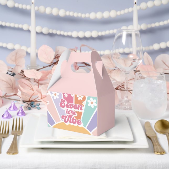 Ballotins Seven est une Vibe Retro Sunshine Rainbow Daisy (Mariage)