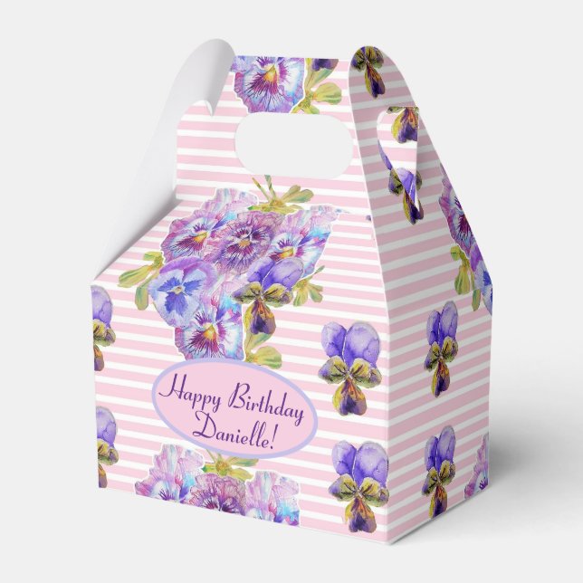 Ballotins Shabby Rose Rose Floral Tea Party violet (Verso)