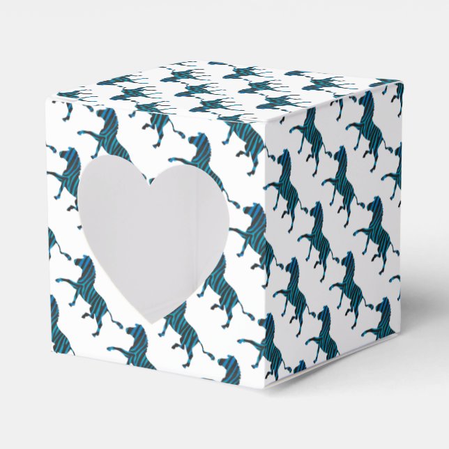 Ballotins Silhouette noire et bleue Zebra (Verso)