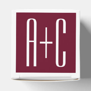 Ballotins Simple Couples White & Burgundy