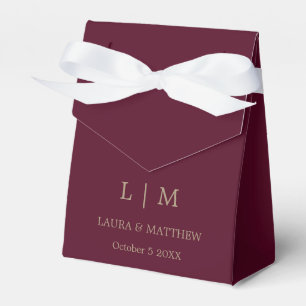 Ballotins Simple Elegant Mariage Monogramme Bourgogne