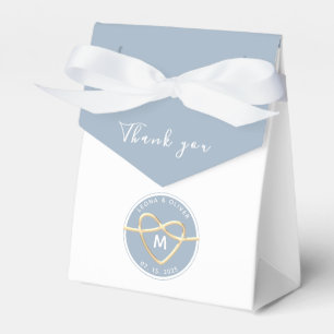 Ballotins Simple moderne Dusty Blue Wedding Favor Box