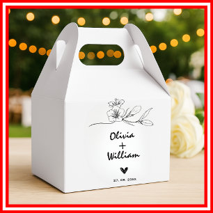 Ballotins Simple moderne minimaliste élégant Mariage de fleu