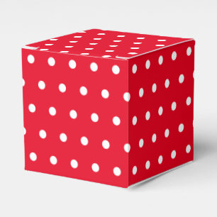 Ballotins Simple Retro Polka Pot rouge et blanc