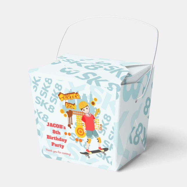 Ballotins Skate Park Fun Boy Fête d'anniversaire (Verso)