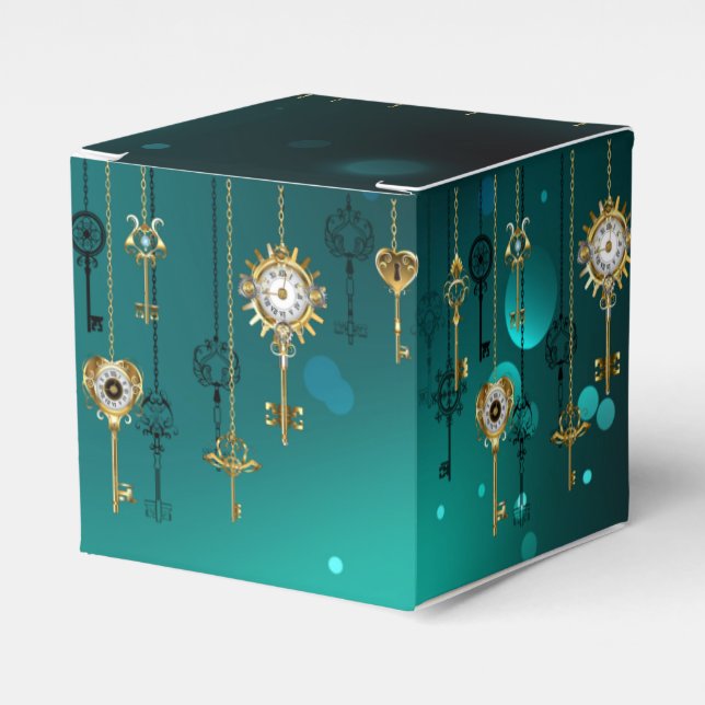 Ballotins Skeleton Keys on Green Background (Verso)