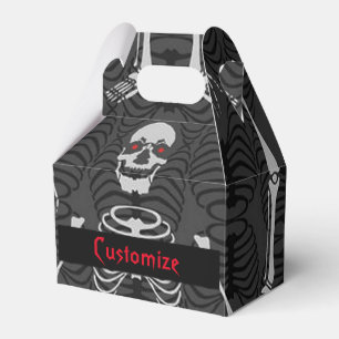 Ballotins Skeletons noir et blanc Halloween Ballotin Gable