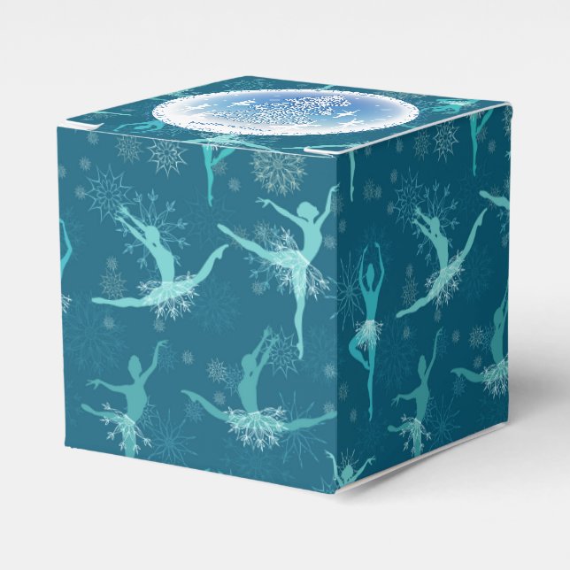 Ballotins Snowflake Ballet Favor Box (Verso)