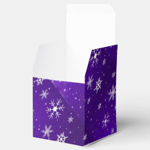 Ballotins Snowflakes Bleu-violet classique 2 x 2 boîte